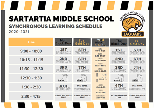 This is the schedule for online learning. 